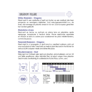 ZADENZAKJE Wilde marjolein (Origanum vulgare) - Afbeelding 2